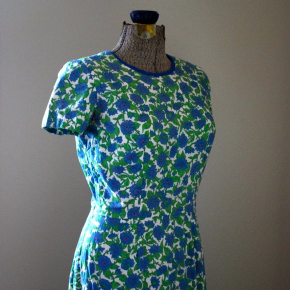 Blue & Purple floral dress (Liberty of London) - Picture 5 of 8